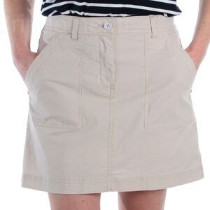 Eddie Bauer, Size 18, Tan Khaki Skirt with Pockets